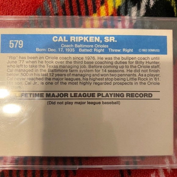 Cal Ripken Sr. an Cal Jr. 4 Card Autograpg Lot,HOF - Picture 8 of 9